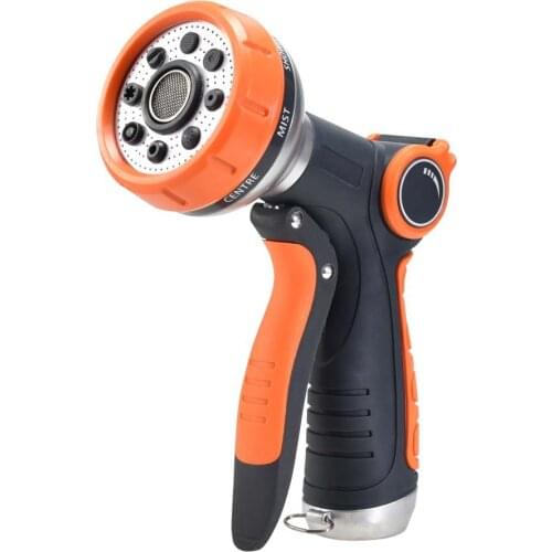 New 8 Models Garden Water Gun Hose Nozzle Garden Watering Car Wash High Pressure Sprayer Plant Watering Garden Irrigation Tool