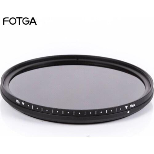 Fotga Adjustable Variable Neutral Density 72mm Slim Fader ND Filter Adjust From ND2 to ND400 for Canon /Nikon 18-200 Canon 18-85