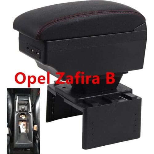 For Opel Zafira B Armrest Box Universal Car Central Armrest Storage Box modification accessories
