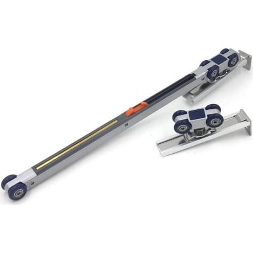 Top hung sliding wooden door roller wheel soft buffer damper damping one way