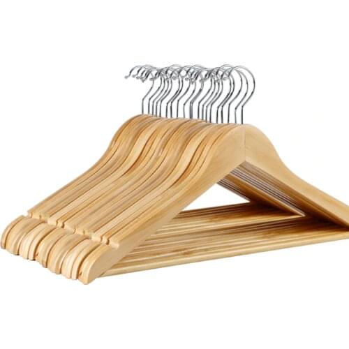 Solid Wood Clothes Hangers Drying Rack Clothing Store Shop Display Show Suit Shirt Trousers Underwear Closet Organizer