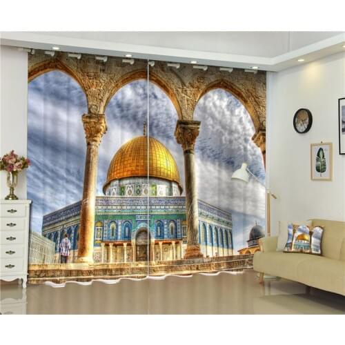 Blackout Window Curtain Russian Church 3D Curtains For Bedding room Living room Hotel Drapes Cortinas De Sala