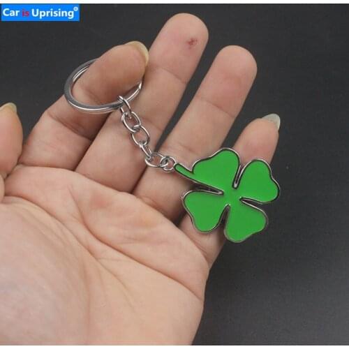 1pcs Fashion Green delta Car Keychain Key Chain Key Ring for Alfa Romeo quatrefoil 147 156 166 159 Giulietta Giulia Spider GT