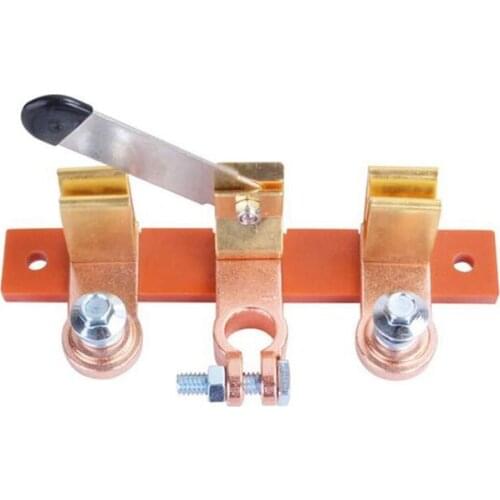 12/24V Guillotine Style Brass Battery Switch Two-Way Battery Power Switch Modified Switches For Car, Yachts, Trucks