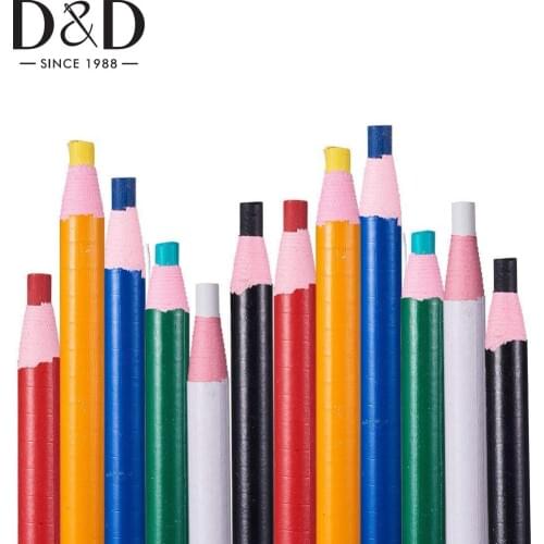 12pcs/Set Cut-free Sewing Chalk Dressmakers Tailors Chalk Fabric Marker Pen DIY Clothing Garment Sewing Accessories