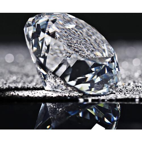 60mm/70mm 1 Piece Clear Glass Diamonds Crystal Paper Weight Decorative Paper Weight Christmas Decorations for Home