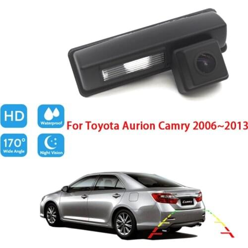 Car HD Rear View Reverse Parking Camera For Toyota Aurion Camry 2006 2007 2008 2009 2010 2011 2012 2013 high quality RCA
