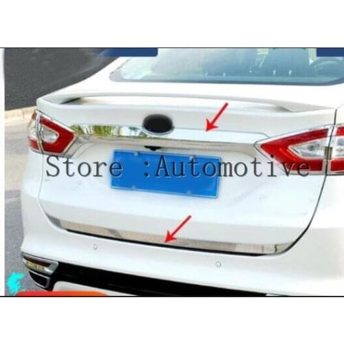 Rear Trunk Tailgate Door Decor Strip Cover Trim Fit For Ford Mondeo Fusion 2013 - 2019 Accessories