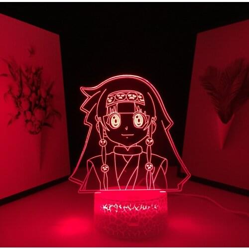 Hunter X Hunter Anime Figure Alluka Zoldyck 3D LED Lamp Illusion Night Lights Manga Table Lamp For Room Decor Birthday Gift