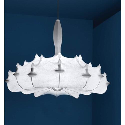 Italian silk chandelier creative simple modern villa bedroom exhibition hall clothing store restaurant art chandelier