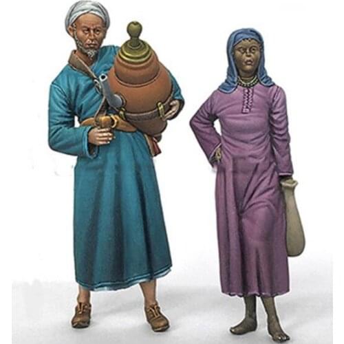 1/35 Scale Unpainted Resin Figure Arab Civilians 2 figures collection figure