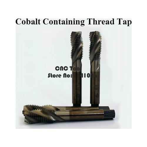 5PCS M10-M14 containing cobalt HSS machine taps Spiral groove tap special stainless steel screw tap (M10/M12/M14/M10*1/M12*1)