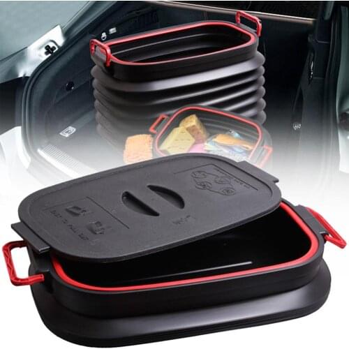 37L Multifunctional Collapsible Car Trunk Home Storage Box Bucket Organziser Car Accessories