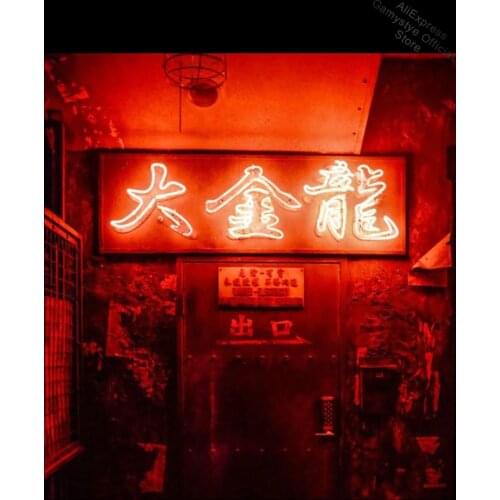 Neon Sign for Chinese Word Big king long Dragon neon Light Beer Bar Exit Signboard Hotel glass Tube Neon Shop Eagles Neon Sign