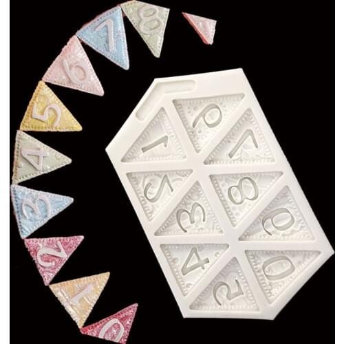 New Digital Lace Cake Silicone Mould Wedding Cake Decorating Chocolate Chocolate Exquisite Kitchen Accessories