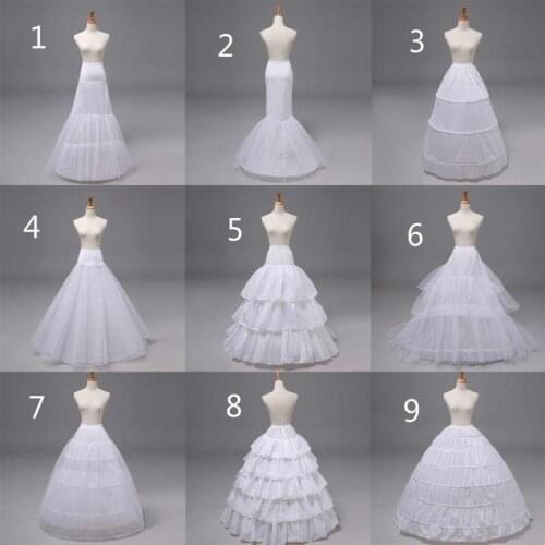 New Petticoat Underskirt Dress Underdress Hoop Skirt Rings Wedding Dress White