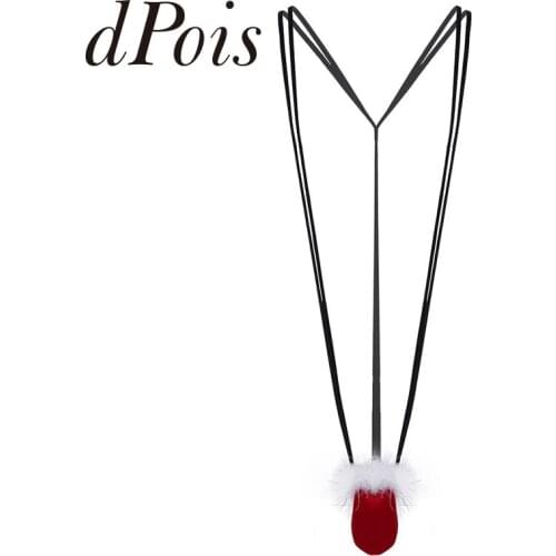 Mens Villus Penis PouchSexy Bikini Mankini Thong Underwear G string Thongs Sexy Mens Panties Male Minimalist One Piece Swimsuit