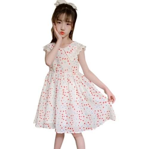 Dresses For Girls Dot Pattern Girls Party Dress Lace Kid Dress Summer Childrens Costumes For Girls 6 8 10 12 14