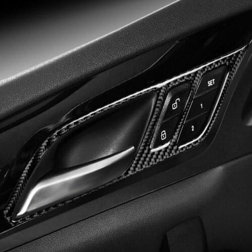 It Is Suitable For BMW G01 The Carbon Fiber Interior Door Handle Decorative Frame Sticker - Solid Left Hand Drive