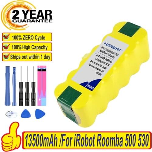 Top Brand 100% New 13500mAh Battery for Irobot Roomba 500 600 700 800 900 Series vacuum 600 620 650 700 770 780 800 Batteries