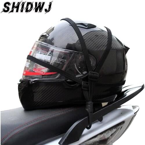 Universal Motorcycle Luggage Strap Motorbike Helmet Gears Fixed Elastic Buckle Rope High Strength Retractable Protective Tools
