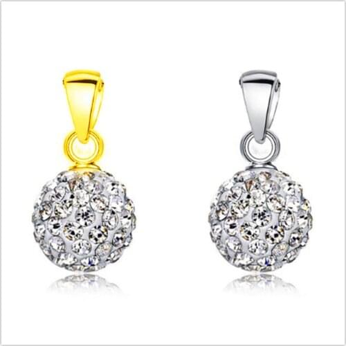 Yingwu 50pcs Solid Gold Silver Jewelry Findings Bail Rhinestone Pendant Handmade Beading Jewelry For Necklace
