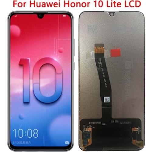 100%Test LCD For Huawei Honor 10 lite LCD Display Touch Screen 6.21'' Frame Digitizer For honor 10 lite HRY-LX1 HRY-LX2 HRY-LX1T