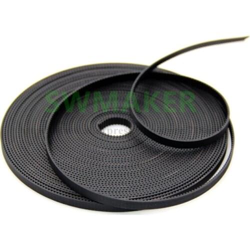 2GT-6MM /S2M-6MM/MXL-6MM rubber opening synchronous belt for DIY 3D printer GT2 MXL S2M pulley belt