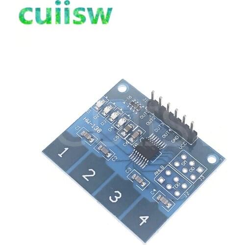 10pcs/lot TTP224 4Channel Digital Touch Sensor Capacitive Switch Module Button For arduino