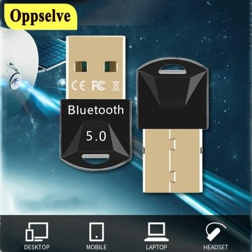 2 in 1 USB Bluetooth 5.0 Bluetooth 5.0 Adapter Receiver Wireless Bluethooth Dongle Music Bluthooth Transmitter For PC Computer