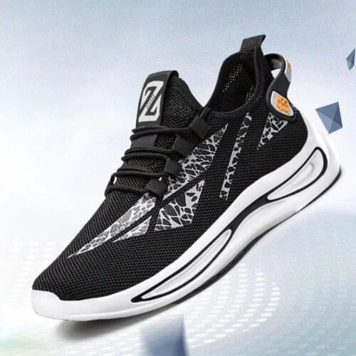 2021 Men Breathable Casual Mesh Shoes Mocassin Basket Hombre Comfortable Tennis Sneakers Tenis Masculino Chaussures Pour Hommes