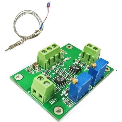 AD597 K-type Thermocouple Temperature sensor Regulator Amplifier Module Analog output F/ 3D printer Industrial PLC acquisition