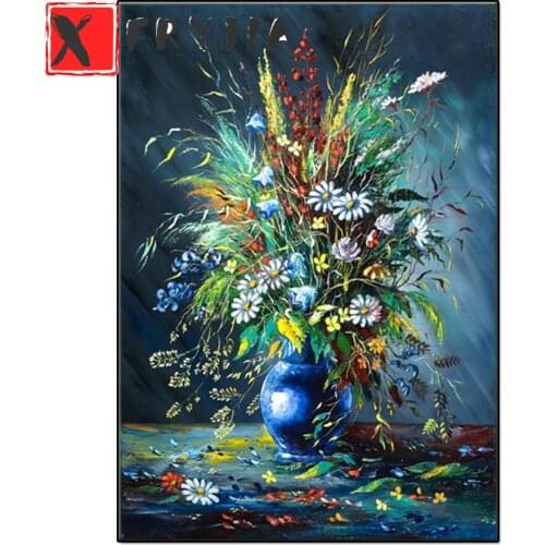 Diamond Painting Flower 5d Diy Diamond Embroidery Daisy Cross Stitch Watercolour Poster Mosaic Diamond Art Poster Wall Painting