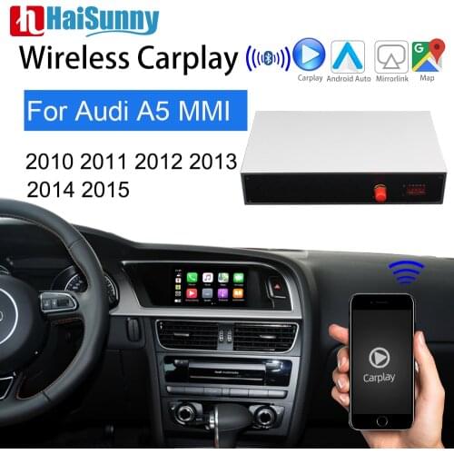 Wireless Carplay Retrofit Decoder For Audi A5 MMI 3G Support Smart Multimedia GPS Navi Reverse Camera Android Auto Siri Voice