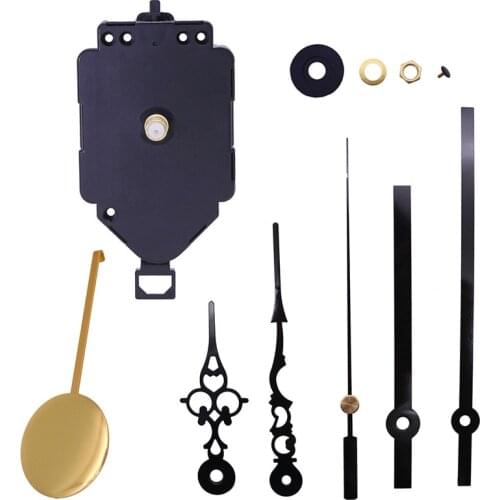 DIY Wall Clock Pendulum Movement Mechanism with Hands Quartz Repair Shaft Also for Craft Clock Frameless Floor Clock