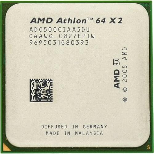 AMD Athlon 64 X2 5000+ Dual-Core 2.2Ghz 1M 1000MHZ Socket am2 940 pin CPU Processor