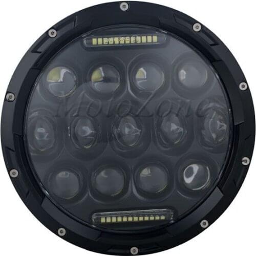 7 Inch LED Halo Headlights 7" LED Headlight H4 Hi/low Auto Headlight With Angle Eye Suit For Harley Touring Jeep Wrangler JK TJ