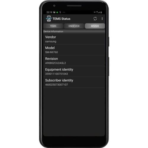 Tems&Nemo Google Pixel 3A XL Tems Pocket 4G test phone