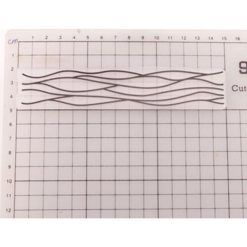 Curve Wave Embossing Folders Plastic For Scrapbooking DIY Template Wedding Decoration Photo Album Card Making