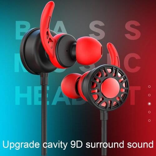 E-Sports Gaming Headset 9D Surround Sound Noise Reduction Wired In-Ear Earbuds With Mic For Iphone Huawei Xiaomi Redmi Laptop