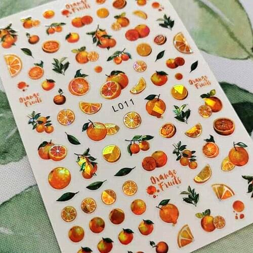 Newest L010 laser design 3d nail sticker decal export Japan rhinestiones DIY decorations for nail art