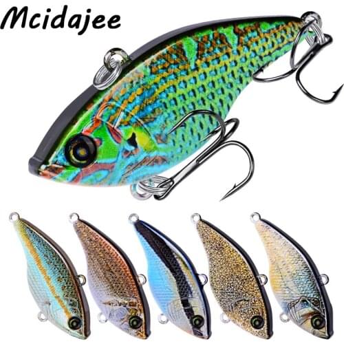Fishing Lure 5.4cm/14g VIB 3D Eyes Plastic Artificial Fishing Lure Walleye Balancer Wobbler Bass Carp Fishing Hard Bait Tackle