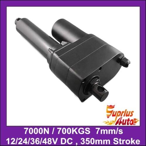 Super ! Heavy Load 7000N/ 700KGS/ 1540LBS 12V DC 14inch=350mm Stroke Length 7mm/s Speed Heavy Duty Linear Actuator