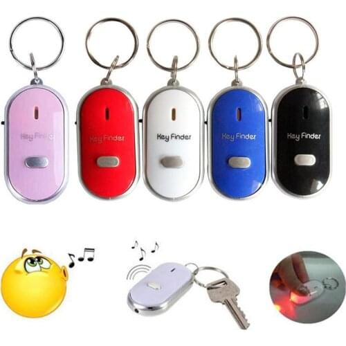LED Smart Key Finder Sound Control Alarm Anti lost Pet Child Locator Keychain Keys Bag Tag Tracker Find A2B3