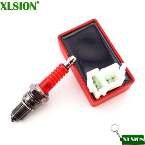 XLSION Ignition AC CDI Box Spark Plug D8TC For 150cc 200cc 250cc Engine Chinese ATV Quad 4 Wheeler Pit Dirt Bike Motorcycle