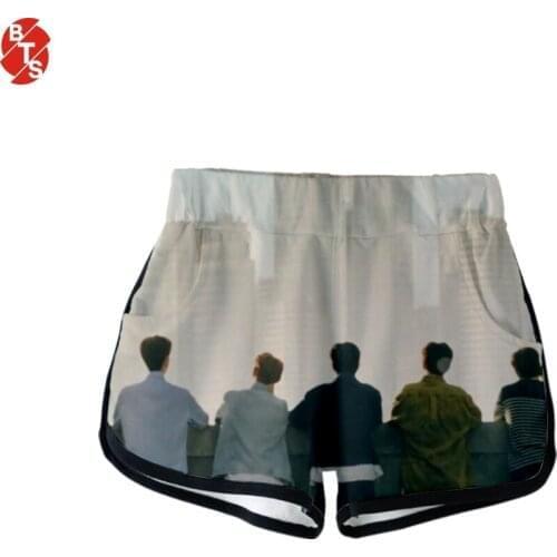 Straykids 3D Printed Kpop Shorts for Women 2019 Fashion Streetwear Shorts Hot Sale Girls Casual Trendy Wear for Summer