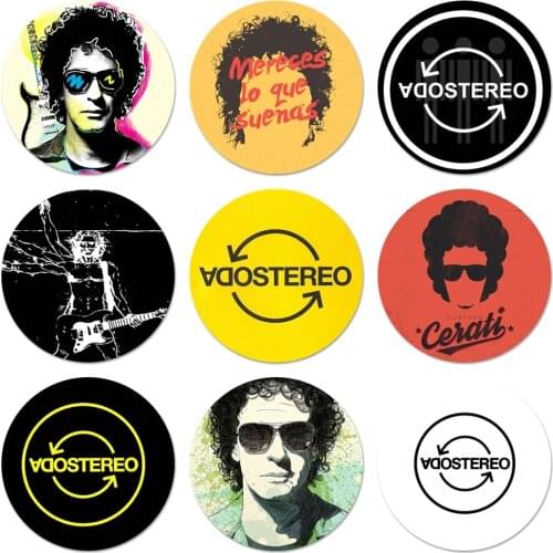 58mm SODA STEREO Band Anime Icons Pins Badge Decoration Brooches Metal Badges For Clothes Backpack Decoration