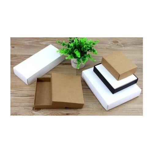 10pcs/lot Large white paper gift box big size kraft cardboard boxes large size white paper box for T shirt