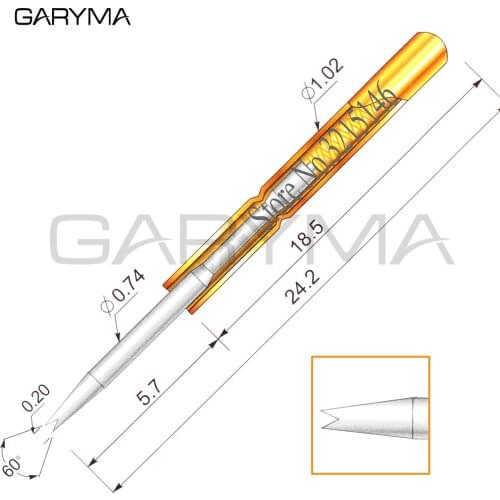 100Pcs P11-F1 Dia 0.66mm Spring Test Probes Pogo Pin Length 24.2mm Stroke Spring Froce:120g Tool