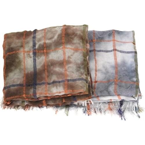 2021 New Plain Scarf Women Spring Autumn Thin Fringed Cotton Linen Scarf Warm Ladies Shawl